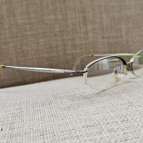 Nine West Vintage Glasses/Eyeglasses Frame Purple/Gold Tone Half Rim Frame - Picture 4 of 12